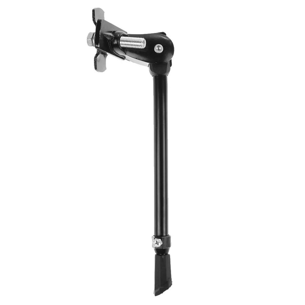 MTB дорожный велосипед kickstand велосипедные части парковочная стойка MTB Kick Stand Brace Kickstand с резиновой ножкой - Цвет: Черный