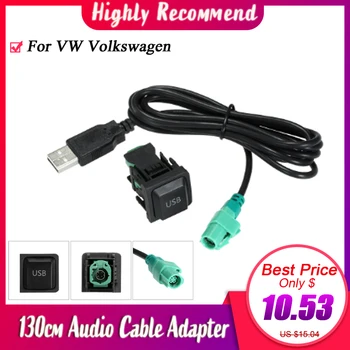 

130cm USB Audio Cable Adapter CD Player Radio Wire Cable for VW Volkswagen Car Acessories Auto Parts