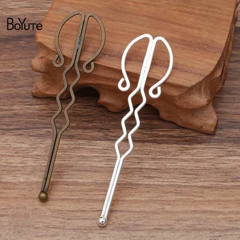 

BoYuTe (10 Pieces/Lot) 102*27MM Iron Metal Hair Stick Vintage Diy Hair Accessories Materials Wholesale