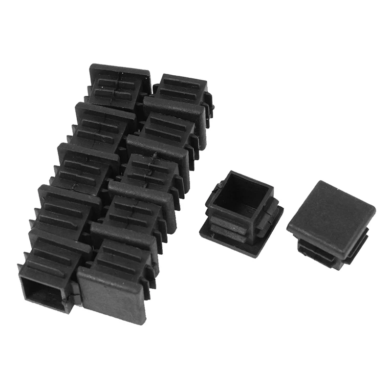 

12 Pcs 19mm x 19mm Blanking End Caps Square Tubing Tube Insert Plastic