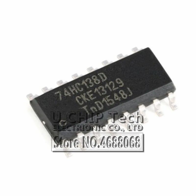 100 шт./лот 74HC138D лапками углублением SOP-16 SN74HC138D 3-8-линия демультиплексор IC Бесплатная доставка