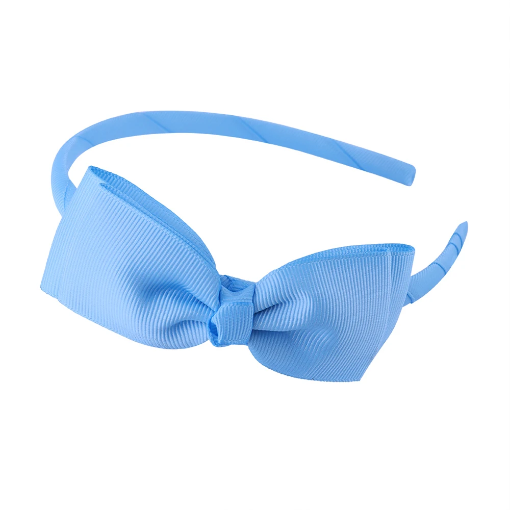Meimile toddler new girls headbands hoop hair accessories with bow cute colorful headwear to kids with dress