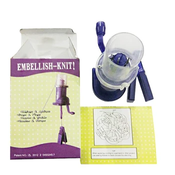

DIY Hand-Operated Embellish-Knit Knitting Machine Spool Knitter Embellish Craft Bracelet Weave Tool Sewing Accessories