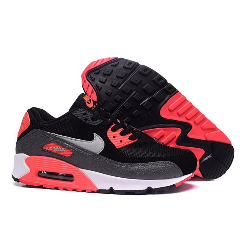 Оригинальные мужские кроссовки для бега Nike Air Max 90 эфирные, износостойкие, классические, спортивные, уличные, сетчатые, дышащие кроссовки 537384-111