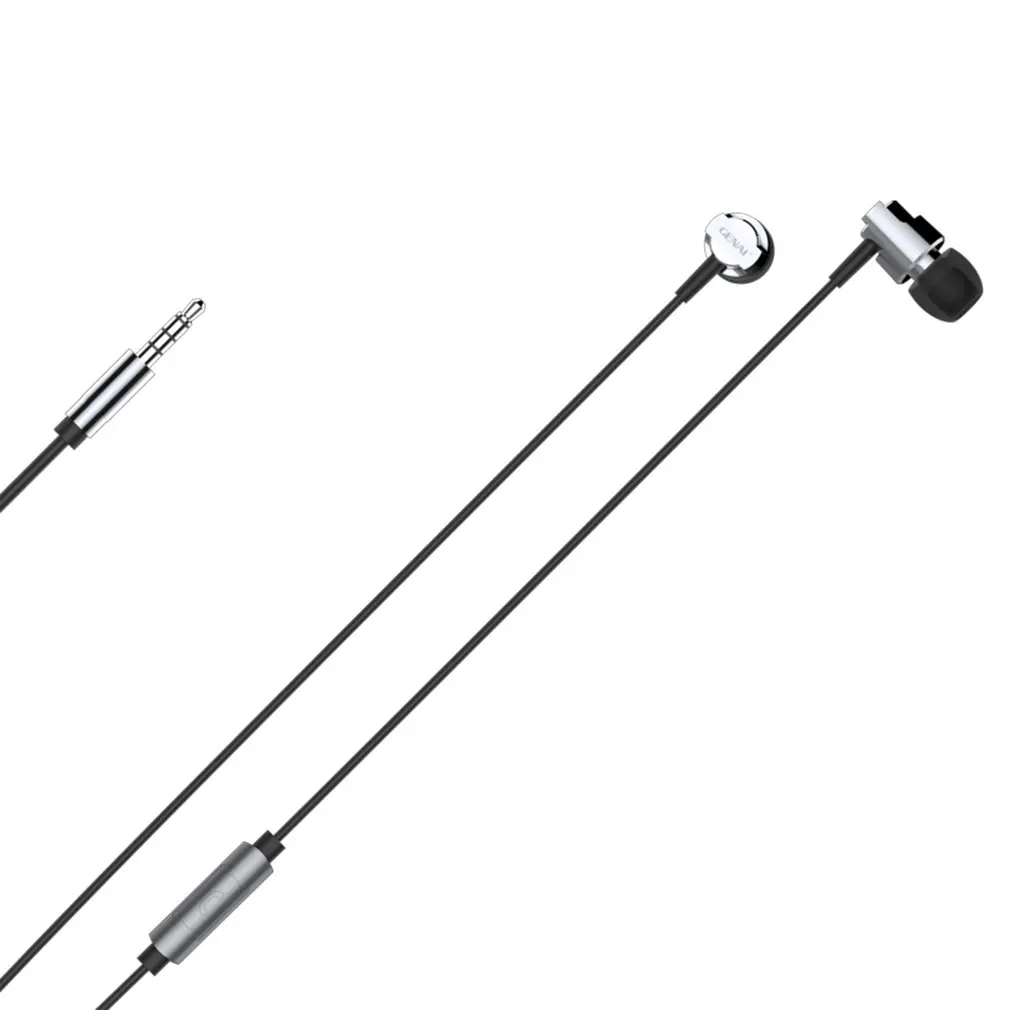

Universal Wired Earphone In-ear Heavy Deep Bass Stereo Earbuds with Microphone & 3.5mm Jack for Mobile Phone GN-M4