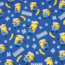 140*50cm banana Minions cotton Fabric Baby Birthday Party Wallpapers/Diy Handmade Craft Bedding Home Cloth Purse Quilt
