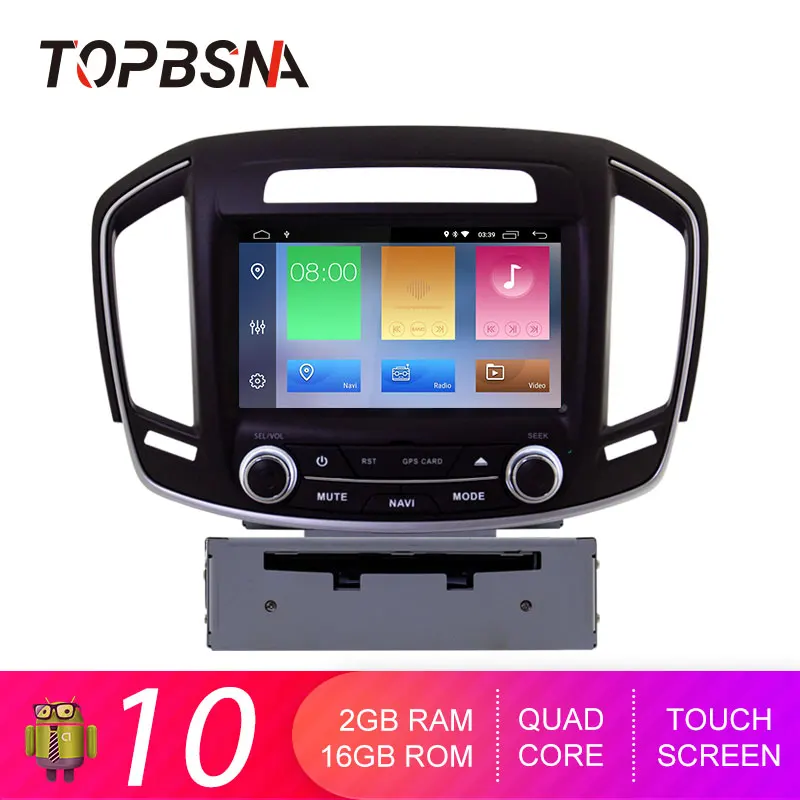 TOPBSNA Android 10 автомобильный DVD радио gps для Buick Regal Vauxhall Insignia/Opel Insignia wifi 1 Din автомагнитола стерео