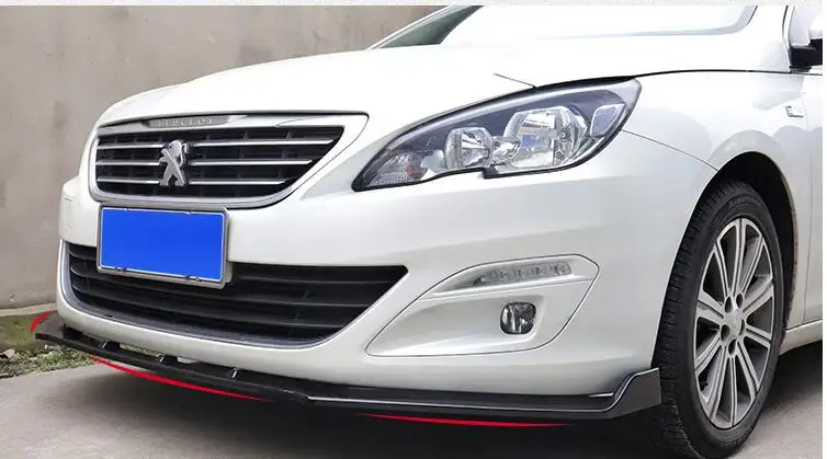 Спойлер для Peugeot 408 2016 2018 ABS задний спойлер бампер диффузор защитные