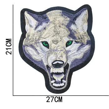 

Large Tactical Animal Patch Feather Tiger Wolf Dragon Armed Badge Military Patch Embroidered Emblem Applique for Jeans Clothings