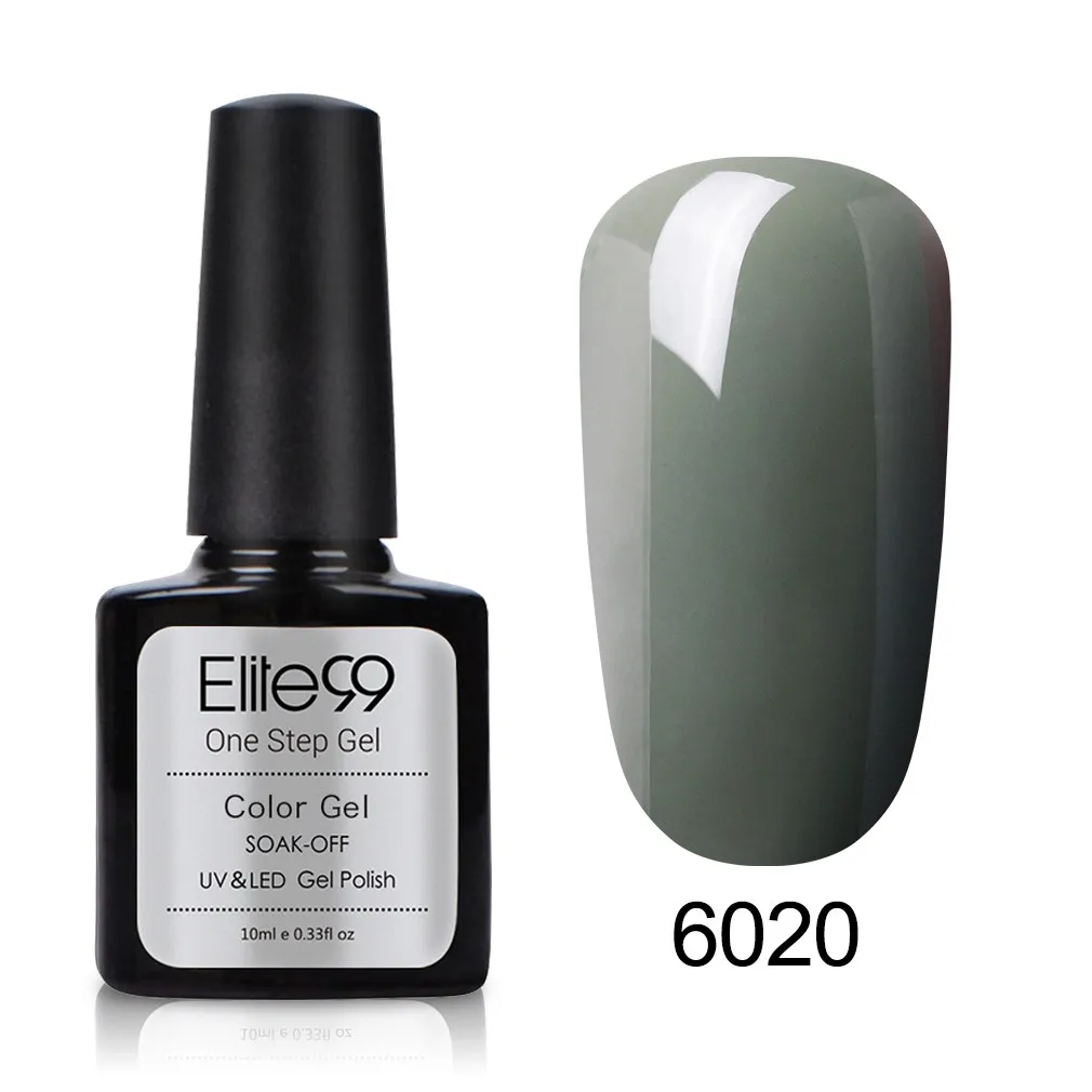 6020 Elite99 10 мл гель для ногтей one step Лаки без необходимы вещи наивысшего Базовое покрытие Гель-лак для ногтей 3 в 1 УФ гель для ногтей маникюр гель лак - Цвет: 6020
