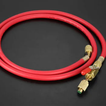 

Car AC Charging Hoses HVAC 1/4inch SAE 800 PSI Charging Hoses W/Shut Valve AC R410a R134a Refrigerant Car Accessories
