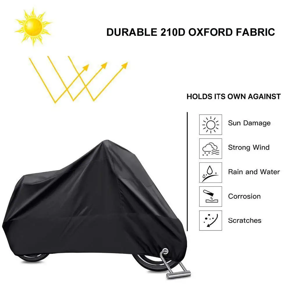 

HobbyLane 210D High Quality Waterproof Outdoor Motorcycle Moto Cover Electric Bicycle Covers Motor Rain Coat Dust Suitable Hot