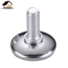 Myhomera 4 шт. металлические мебельные ножки Противоскользящее основание M6 M8 винтовой стол для ног шкафа Регулируемый выравниватель ног 15 мм-25 мм