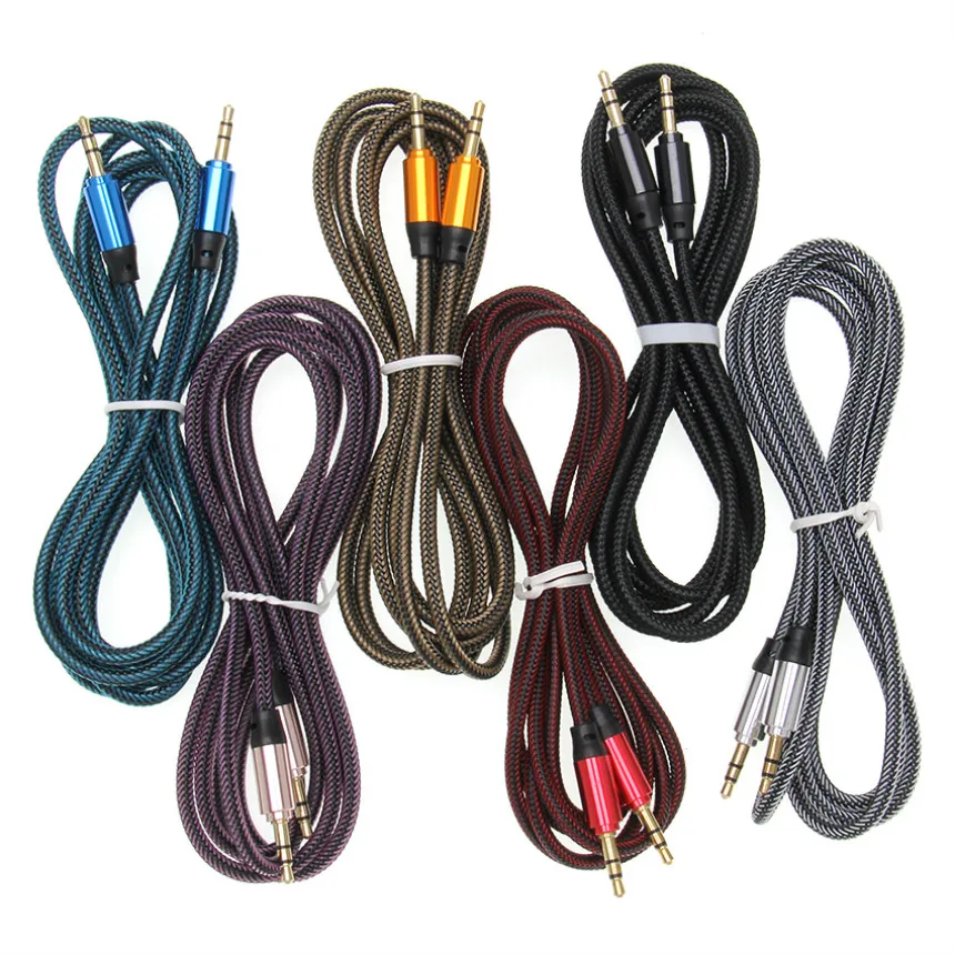 Audio Aux Cable 3 5mm to 3 5mm Jack Speaker Line 1 8m for Car Headphone PC iPhone Samsung AUX Cord