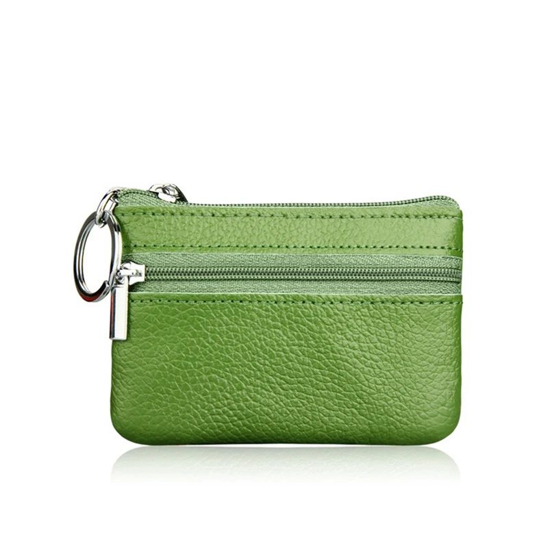 PU Leather Coin Purses Women's Small Change Money Bags Pocket Wallets Key Holder Case Mini Functional Pouch Zipper Card Wallet - Цвет: CB1166GR