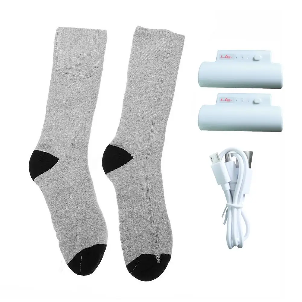Battery Heated Socks Best Rechargeable Battery Operated Electric Socks Unisex Foot Warmers Thermal Socks