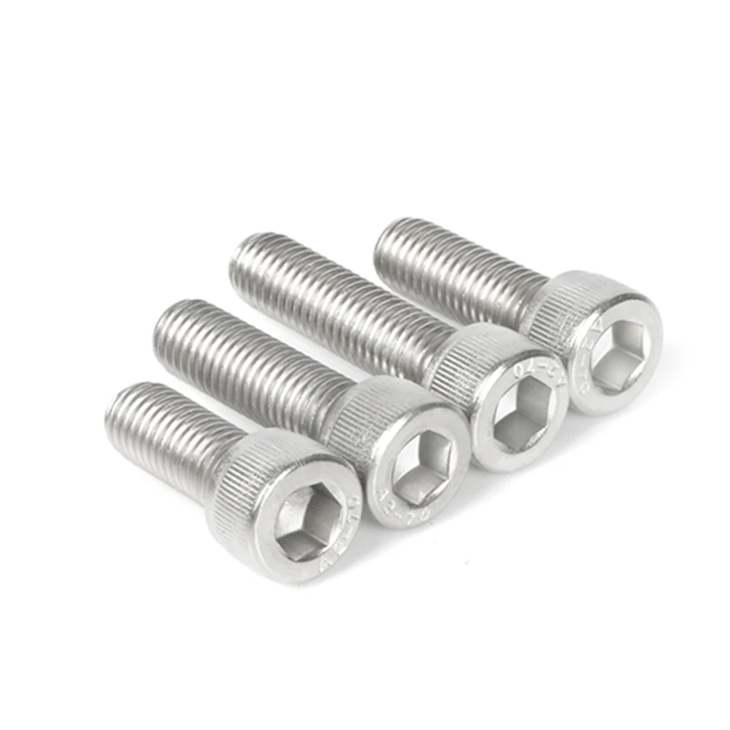M3/M4/M5/M6 DIN912 304 нержавеющая сталь правый зуб Шестигранная головка винты Внутренняя шестигранная розетка велосипедный болт Метрическая резьба