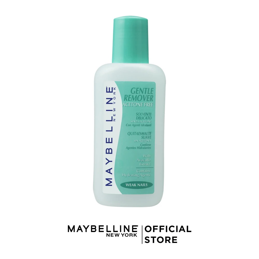 Maybelline New York Жидкость для снятия лака "Gentel Remover", с экстрактом авокадо, для ломких ногтей, без ацетона, 125 мл