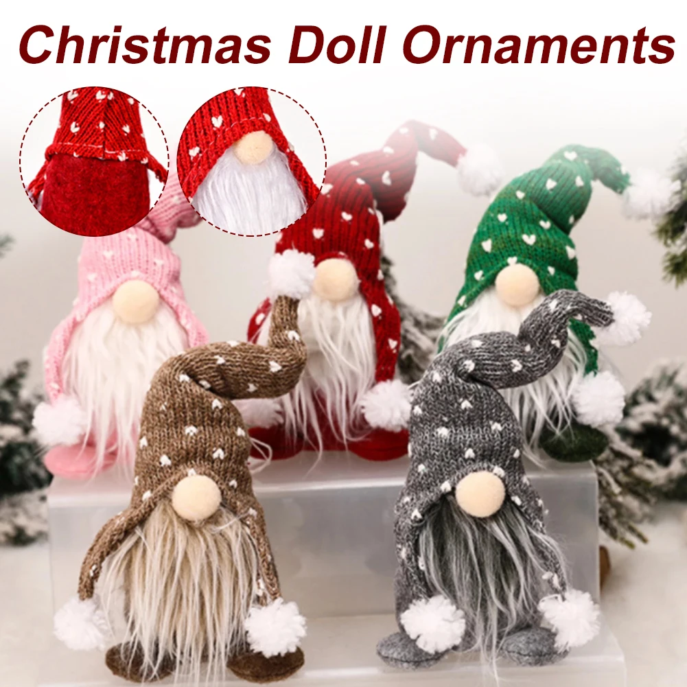 New Durable Christmas Gnomes Plush Santa Doll Xmas Gonk Dwarf Elf Gifts Spring Festival Cartoon Tiger Decoration Bonsai Ornament | Дом и сад