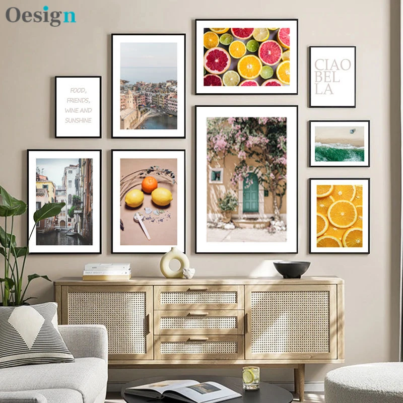 

Escandinavo decoraÃ§Ã£o cartaz restaurante pinturas na parede paisagem imagem da parede pintura em tela decoraÃ§Ã£o para casa modern