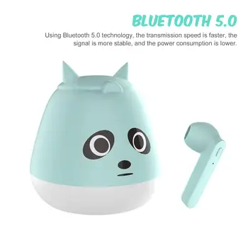 

ZW-T7 Wireless Bluetooth 5.0 Stereo Earphones Headset with Cute Charging Box Girls In-Era Earphone Wireless Headphone With Mic