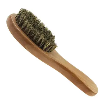 

2pcs Beard Brushes Men Bristle Beard Cleaning Comb Wooden Handle Bristles Brushes Hair Mustache Brush Practical Styling Tool