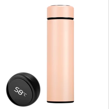 

Stainless Steel Insulated Water Bottle Smart Temperature Measuring Cup LED Touch Screen Temperature 500 ML