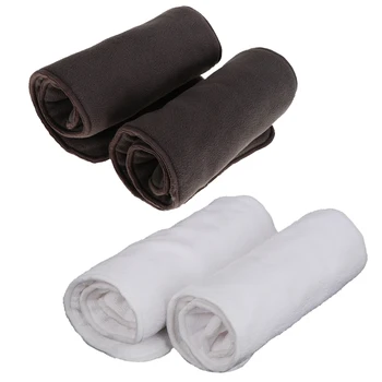 

Pack Of 4 Pieces Teen/Adult/Babies Inserts for Cloth Diapers Incontinence, 5 Layers Microfiber Inserts - 49x20cm