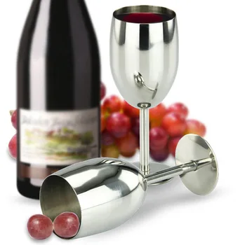 

304 stainless steel red wine glass Tall goblet Creative Wine Cup Wine Cup 17CM drinking glasses