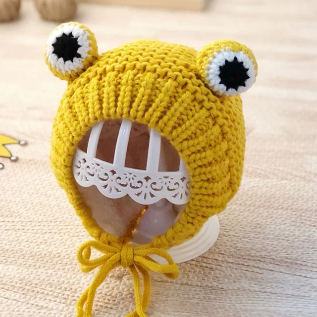 Cute Knitted Pompom Baby Hat Cap Thick 