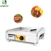 Electric Griddle Stainless Steel Flat Hot Plate BBQ Grill Fried Pan Teppanyaki fryer Breakfast hamburger making machine 1