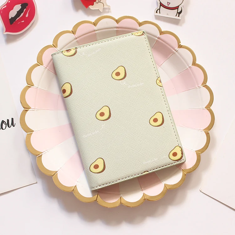 Фруктовый узор Обложка на паспорт Ins простая мультяшная Обложка для паспорта, паспорт сумка держатель билета