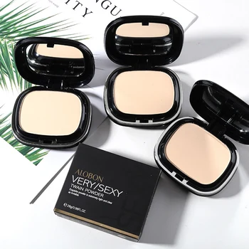 

Double-layer Pressed Powder Waterproof Even Skin Color Fine Silky Dry-wet Dual-use Makeup Pressed Powder