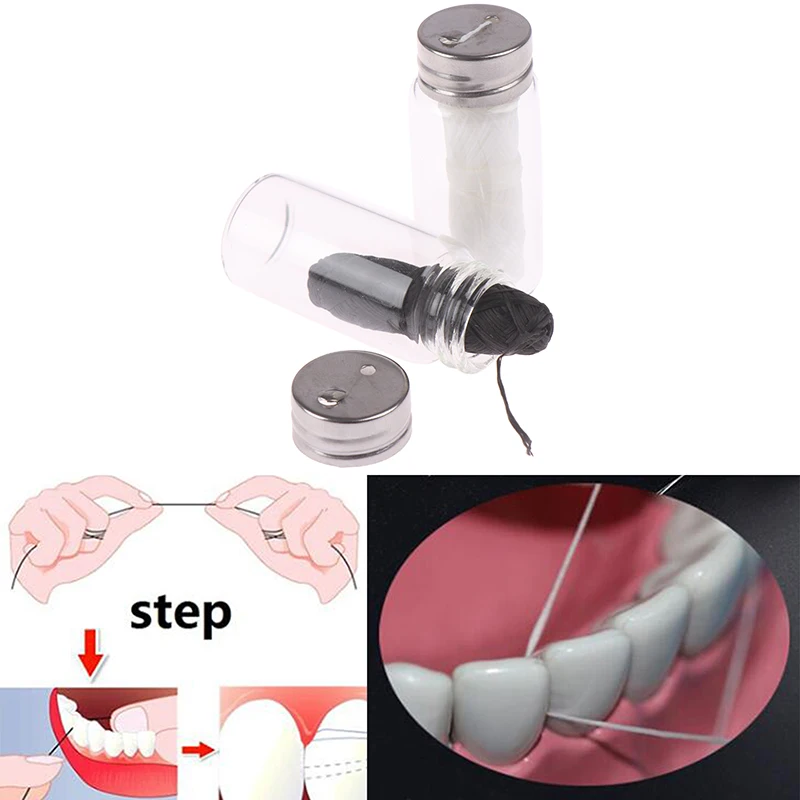 30M Teeth Cleaning Wax Bamboo Dental Floss Eco-Friendly Dental Flosser Oral Hygiene Spool Toothpick Teeth Flosser