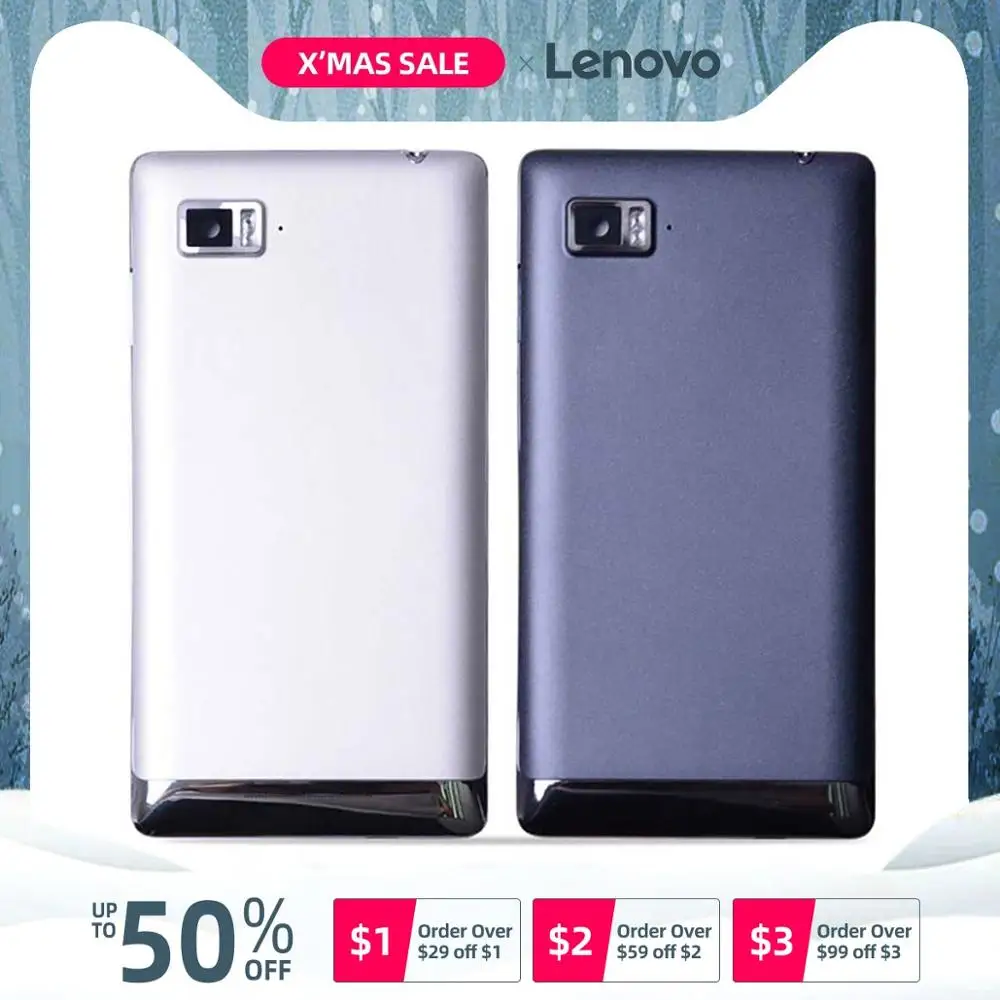 Задняя крышка для lenovo Vibe Z K910 K910E на батарею черный белый