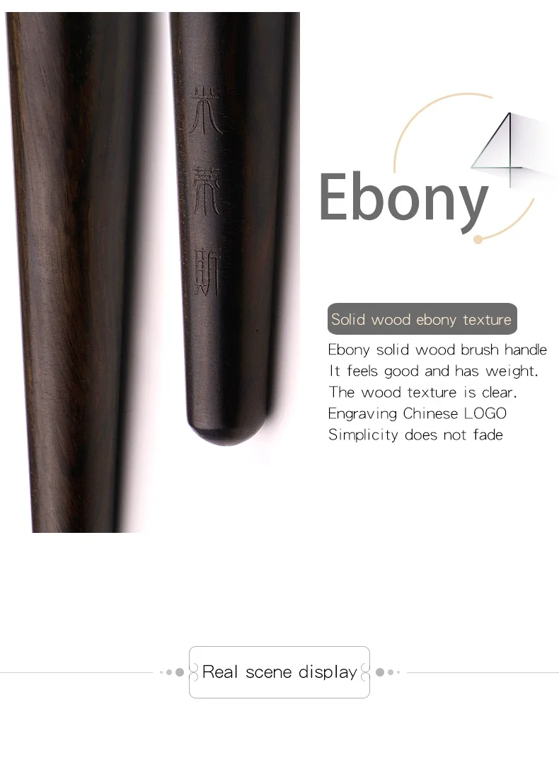 MyDestiny Кисть для макияжа-Ebony профессиональная высококачественная серия из натурального меха-серая кисть для смешивания волос в виде крыс и пони-форма пламени-косметика