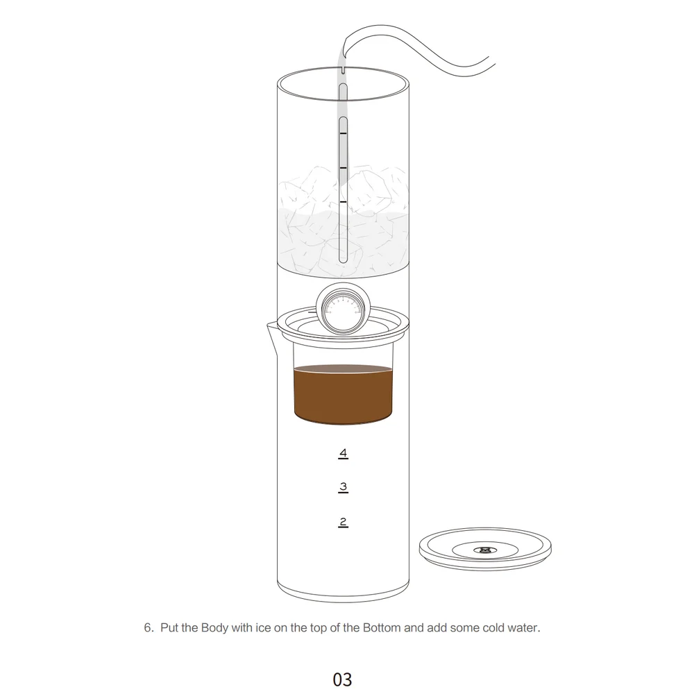 Cold Brew Coffee Maker Portable Cold Brew Dual Use Filter Coffee& Pot