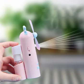 

Low Noise Portable USB Handheld Multi-function Mini Fan Summer Hand-held Cooling Water Spray Misting Fan Travel Beach Sterilizer