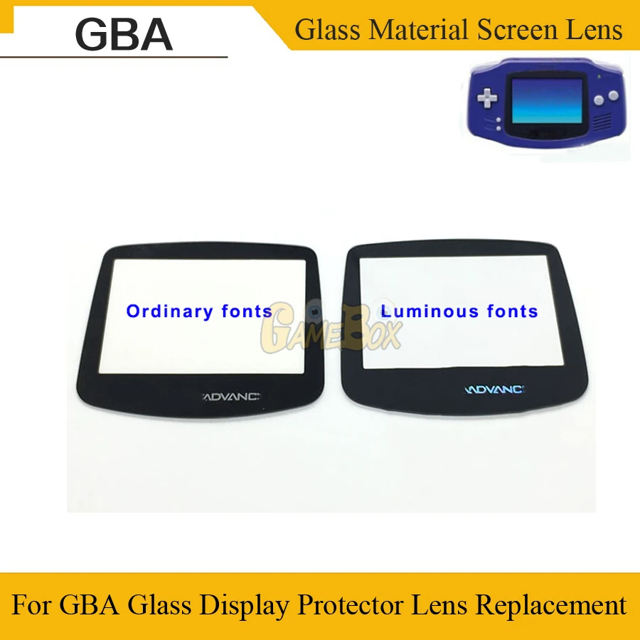 

Glass Lens For GBA Screen Lens Protector Cover for GameboyAdvance Mirror Screen Panel Lens Protector Cover for GBA