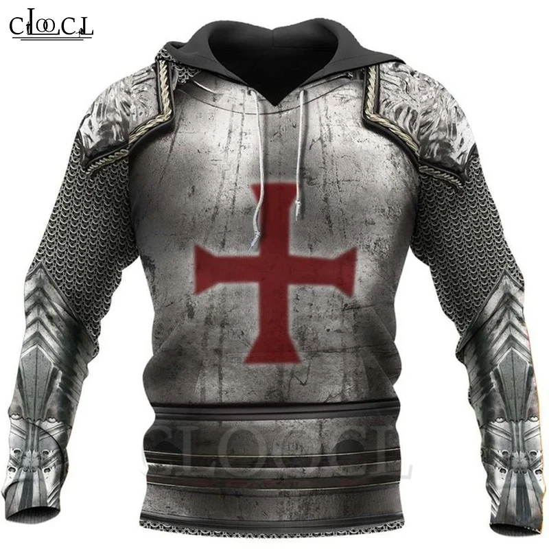 Толстовка CLOOCL Knight Templar с 3D принтом толстовка мужская и женская мода Харадзюку