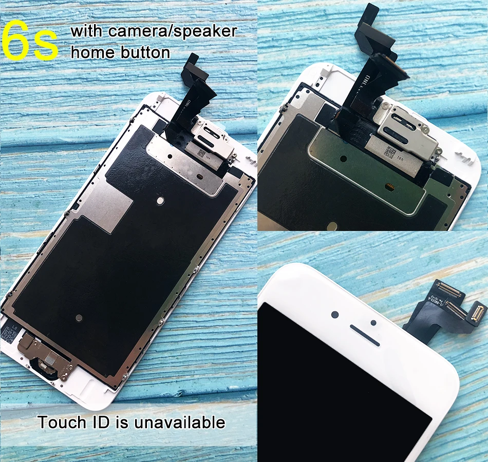 Display A1634 A1687 Digitalizzatore LCD Per IPhone 6S Plus 5,5 - Schermo Touch Di Sostituzione Bianco O Nero Con Strumenti IPhone XS Plus Display A1634 A1687 Digitalizzatore LCD Per IPhone 6S Plus 5,5 - Schermo Touch Di Sostituzione Bianco O Nero Con Strumenti IPhone XS Plus
