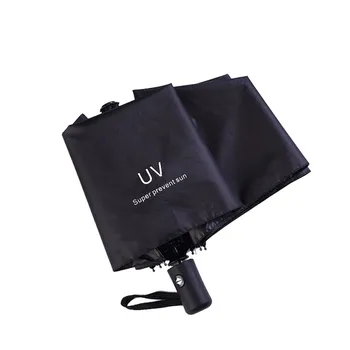 

Automatic Reverse Umbrella 8 Bone Tri-fold Reverse Umbrella Letter Anti Uv Umbrellas Automatic Adjustable Lightweight Parasol
