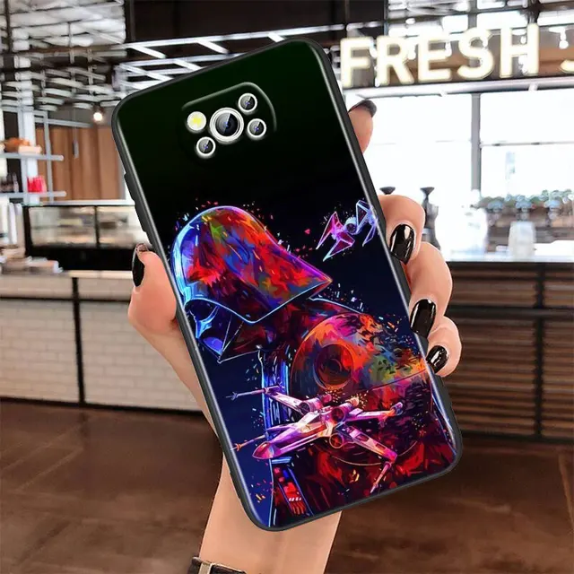 Star Wars Color Robot For Xiaomi Civi Poco X3 NFC X2 M3 M2 F2 F3 Pro C3 F1 A2 Lite Mix3 Play Soft Black Phone Case Style 07