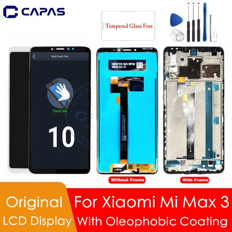 Оригинальный ЖК дисплей для Xiaomi Mi Max 3 сенсорный экран 10 дигитайзер замена ремонт