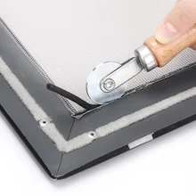 Деревянный металлический экран, оконный шлицевой ролик, марлевые колеса, установка окна, инструмент, экран двери JDH99