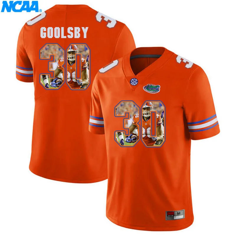 Новое поступление высокое качество Florida Gaters лимоны#32 Пауэлл#4 футболки для колледжа Ограниченная серия майки S-XXXL - Цвет: 14