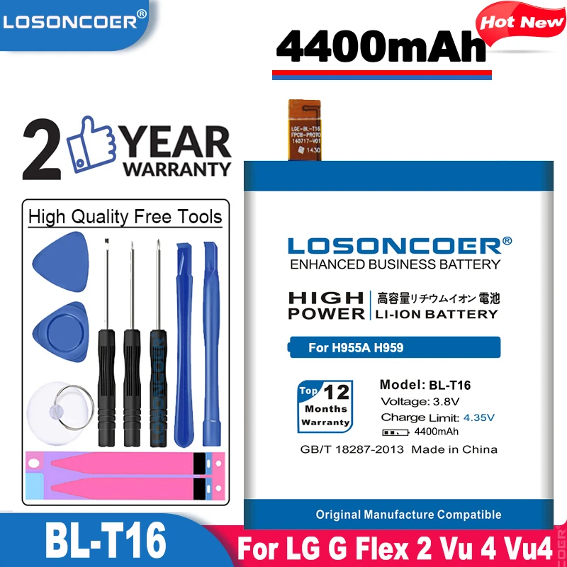 LOSONCOER 4000 мАч BL-T16 BLT16 высококачественный Аккумулятор для LG H955A H959 G Flex 2 Vu 4 Vu4 H950 LS996 H955