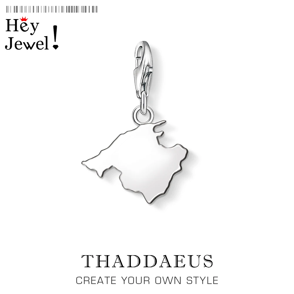 

Mallorca Charm Pendants Pure 925 Sterling Silver Spanish Island Trendy Relaxing Holiday Gift For Women Men Jewelry Fit Bracelets