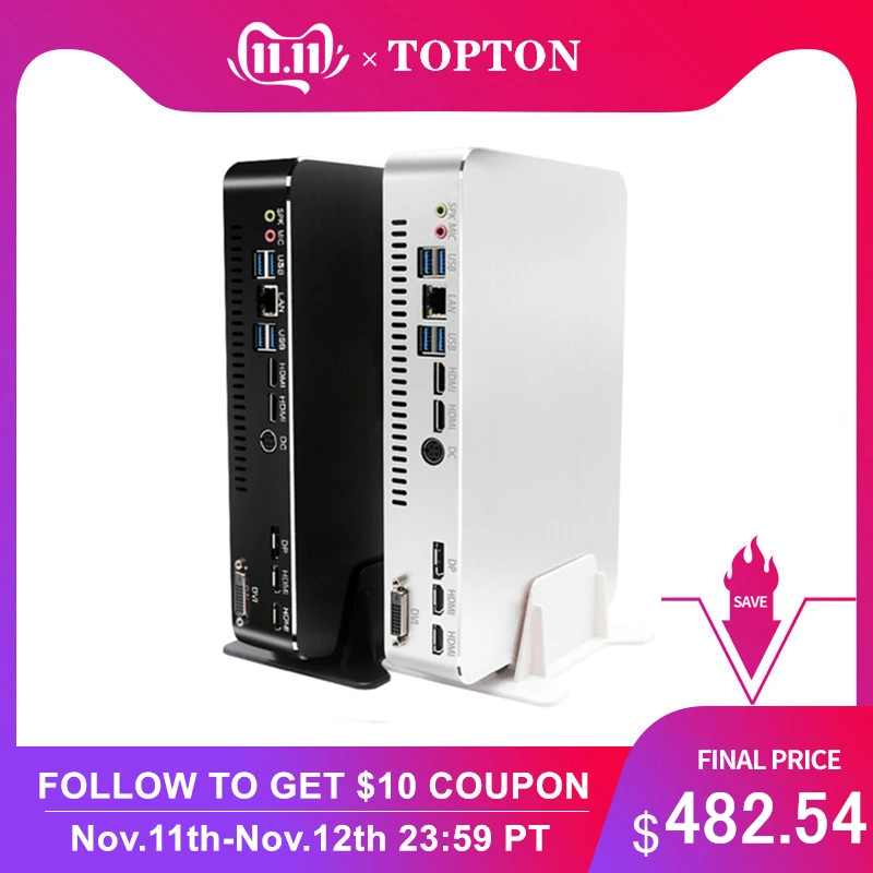 

2019 Gaming Mini PC Desktop Level i9-9900 i7-9700F i5-9400F GTX1050TI 4G GPU Win10 Micro Computer NVMe 2*HDMI2.0 DVI DP AC WiFi