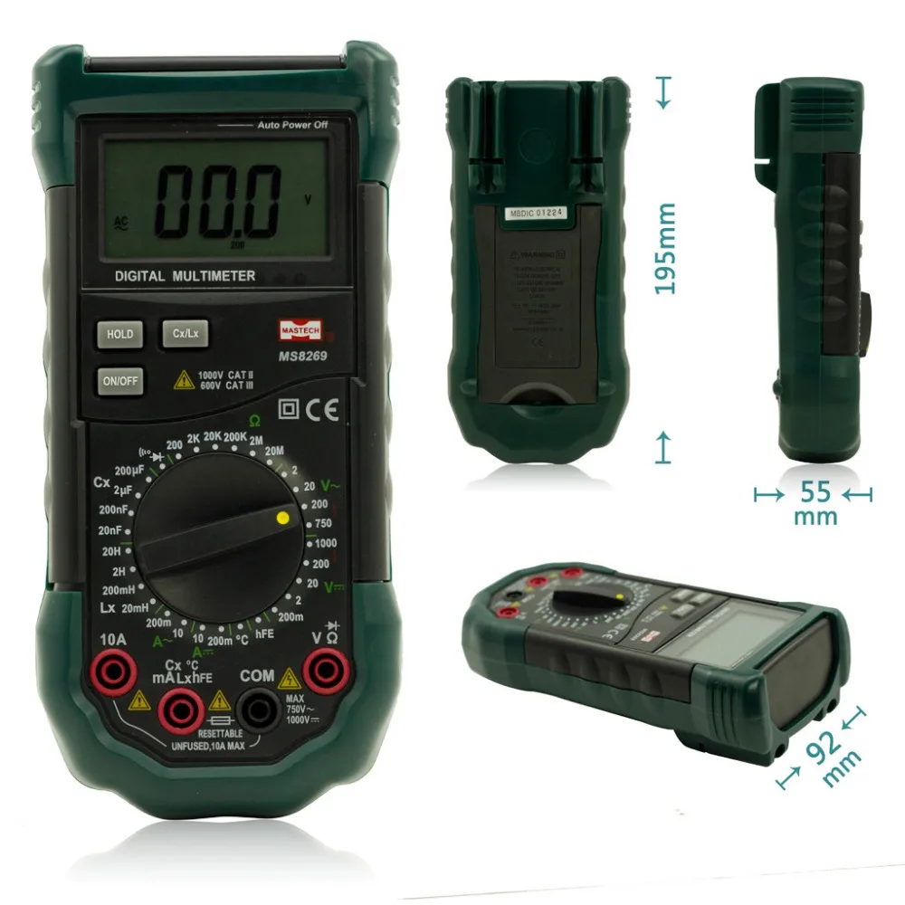 Цифровой Мультиметр Mastech MS8269 3 1/2 Измеритель LCR AC DC вольт Ом частота емкость